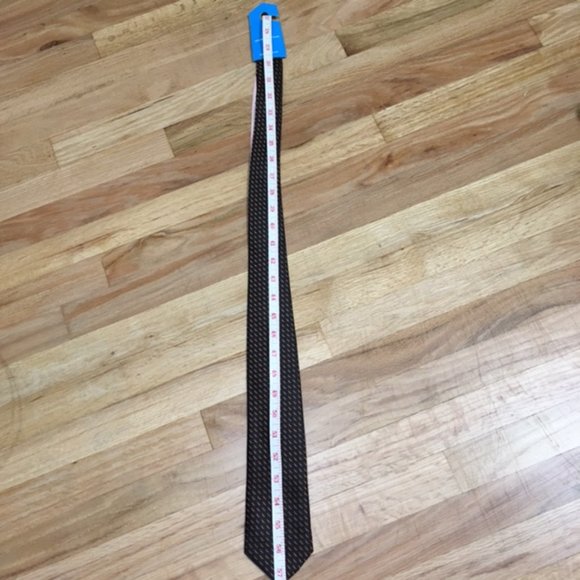 Hand Made, 100% Thai silk, Black/Orange, Men’s Tie - Picture 6 of 12